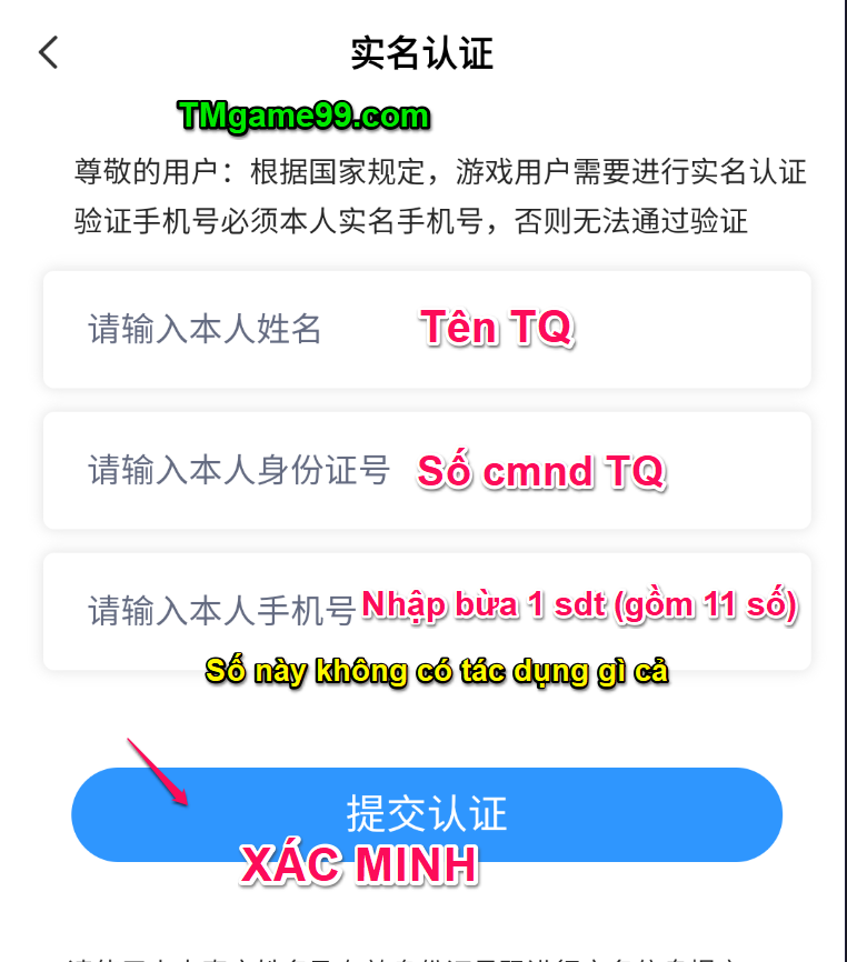 Tmgame99 App 5535 Xác Minh Cmnd App